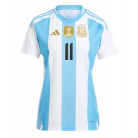 Argentina Angel Di Maria #11 Hjemmedrakt Dame Copa America 2024 Kortermet